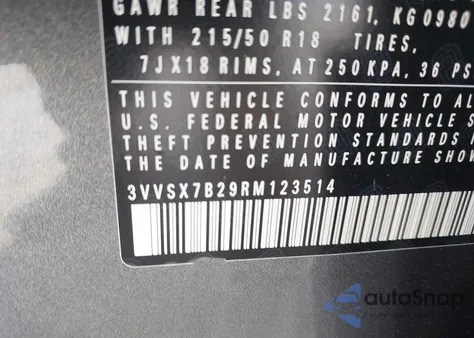 2024 Volkswagen Taos 1.5T Se from USA, damaged, VIN 3VVSX7B29RM123514